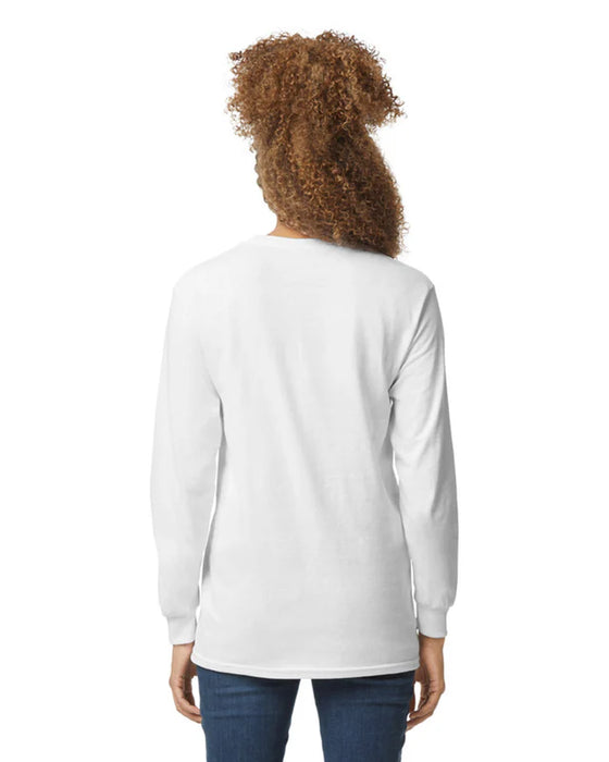 Gildan 2400 Ultra Cotton™ Adult Long Sleeve T-Shirt (White)