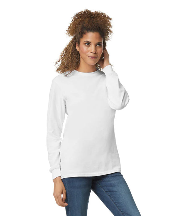 Gildan 2400 Ultra Cotton™ Adult Long Sleeve T-Shirt (White)