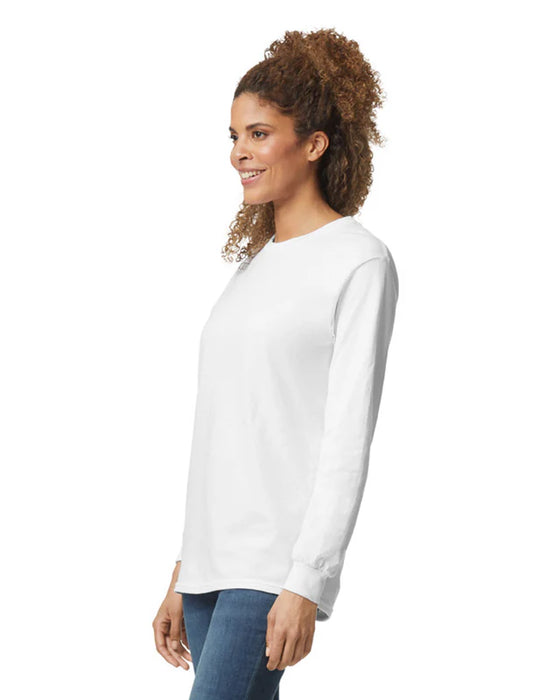 Gildan 2400 Ultra Cotton™ Adult Long Sleeve T-Shirt (White)