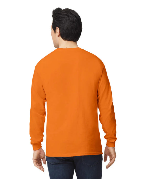 Gildan 2400 Ultra Cotton™ Adult Long Sleeve T-Shirt (Safety Orange)