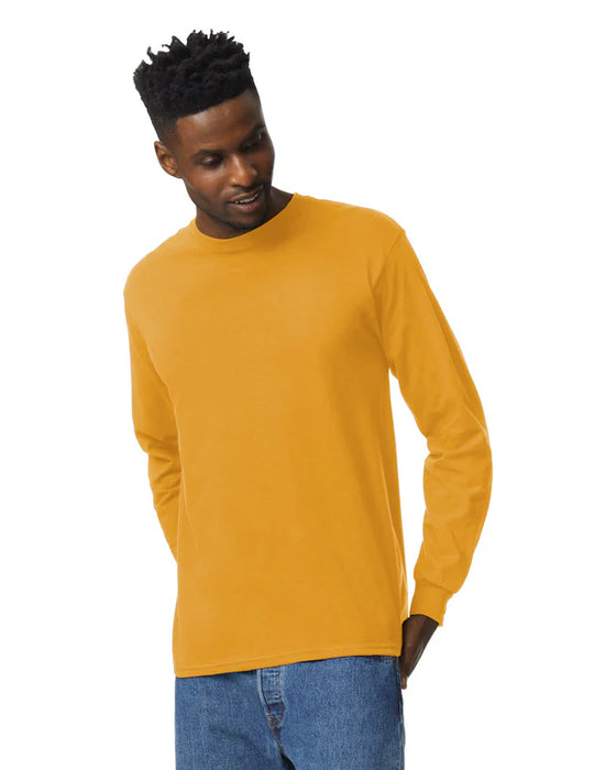 Gildan 2400 Ultra Cotton™ Adult Long Sleeve T-Shirt (Gold)