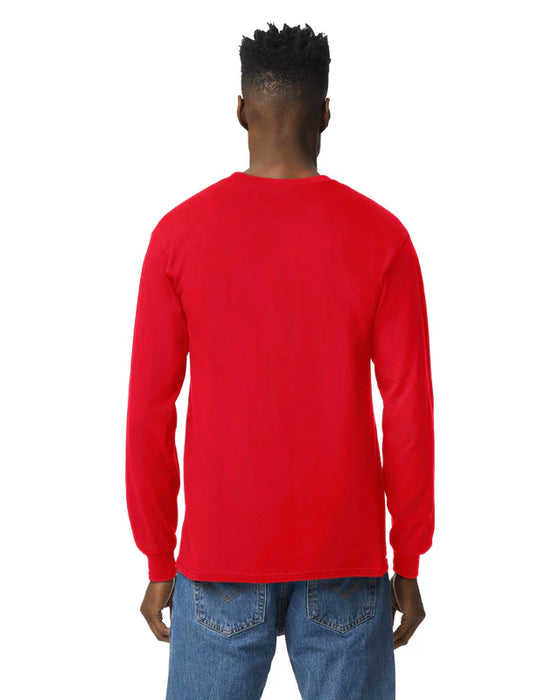 Gildan 2400 Ultra Cotton™ Adult Long Sleeve T-Shirt (Red)