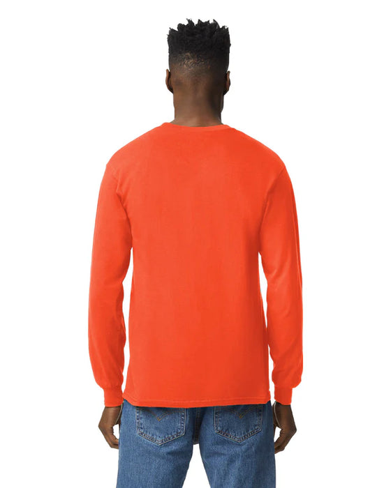 Gildan 2400 Ultra Cotton™ Adult Long Sleeve T-Shirt (Orange)