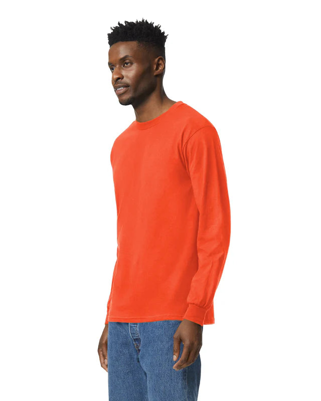 Gildan 2400 Ultra Cotton™ Adult Long Sleeve T-Shirt (Orange)