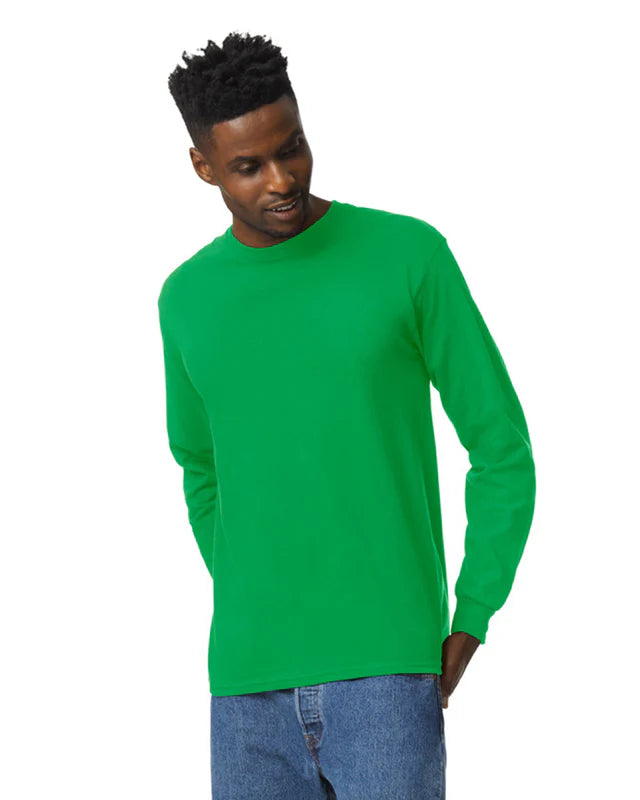 Gildan 2400 Ultra Cotton™ Adult Long Sleeve T-Shirt (Irish Green)