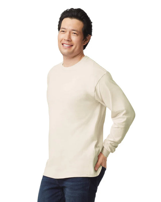 Gildan 2400 Ultra Cotton™ Adult Long Sleeve T-Shirt (Natural)