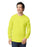 Gildan 2400 Ultra Cotton™ Adult Long Sleeve T-Shirt (Safety Green)