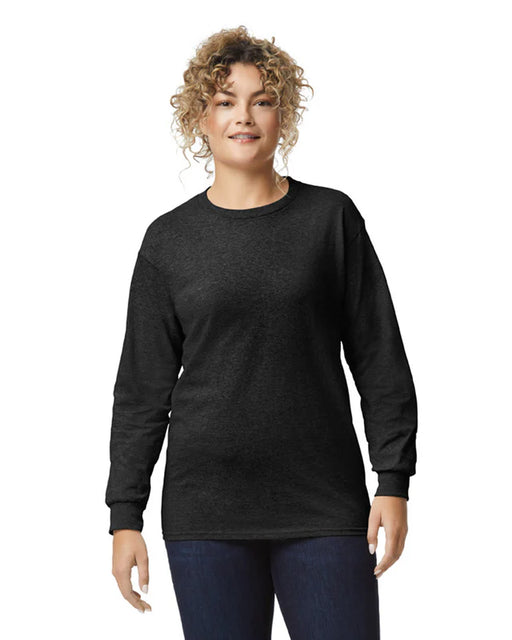 Gildan 2400 Ultra Cotton™ Adult Long Sleeve T-Shirt (Black)