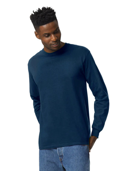 Gildan 2400 Ultra Cotton™ Adult Long Sleeve T-Shirt (Navy)