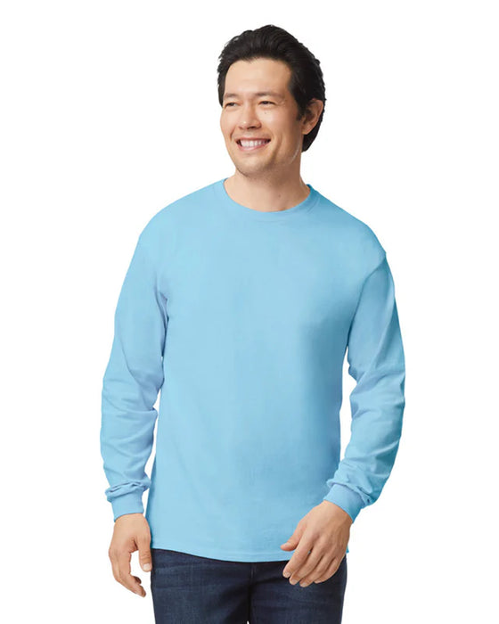 Gildan 2400 Ultra Cotton™ Adult Long Sleeve T-Shirt (Light Blue)