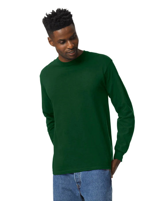 Gildan 2400 Ultra Cotton™ Adult Long Sleeve T-Shirt (Forrest Green)