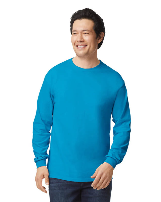 Gildan 2400 Ultra Cotton™ Adult Long Sleeve T-Shirt (Sapphire)