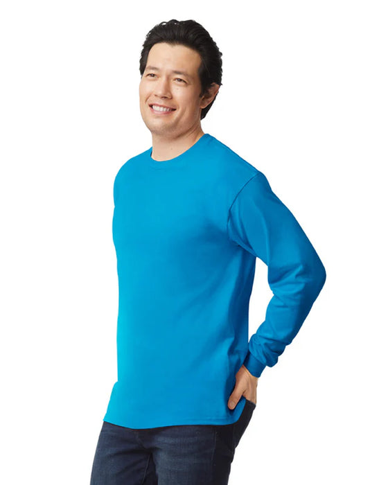 Gildan 2400 Ultra Cotton™ Adult Long Sleeve T-Shirt (Sapphire)