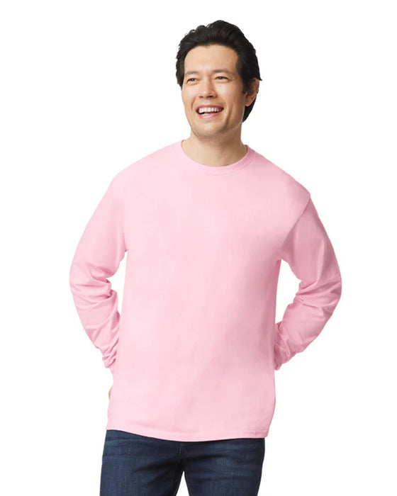 Gildan 2400 Ultra Cotton™ Adult Long Sleeve T-Shirt (Light Pink)