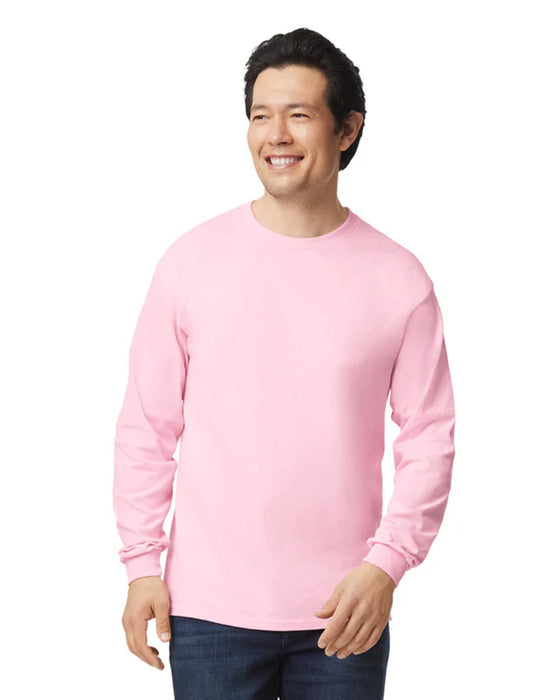 Gildan 2400 Ultra Cotton™ Adult Long Sleeve T-Shirt (Light Pink)