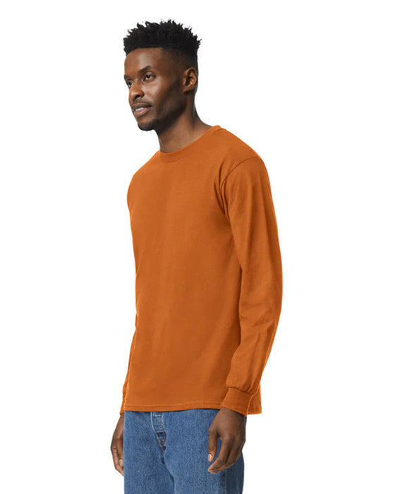 Gildan 2400 Ultra Cotton™ Adult Long Sleeve T-Shirt (Texas Orange)