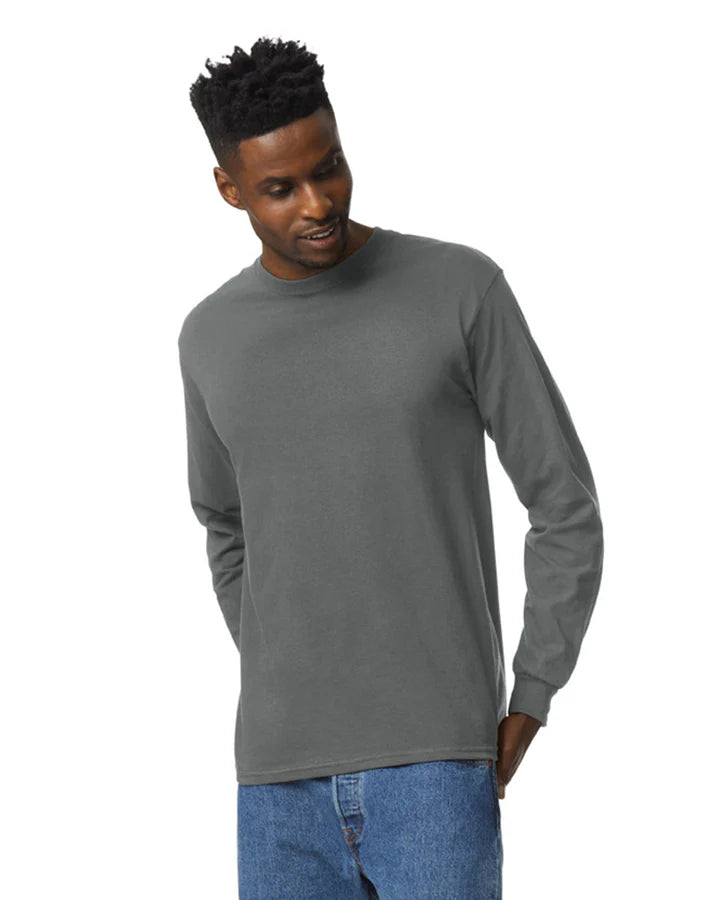 Gildan 2400 Ultra Cotton™ Adult Long Sleeve T-Shirt (Charcoal)