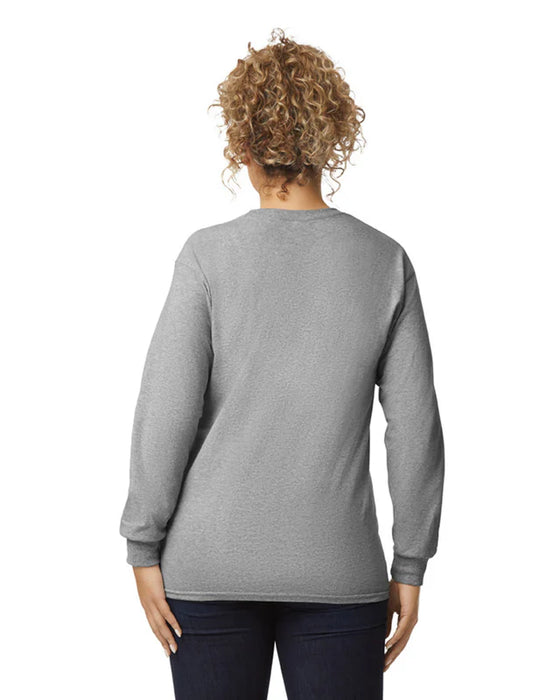 Gildan 2400 Ultra Cotton™ Adult Long Sleeve T-Shirt (Sport Gray)