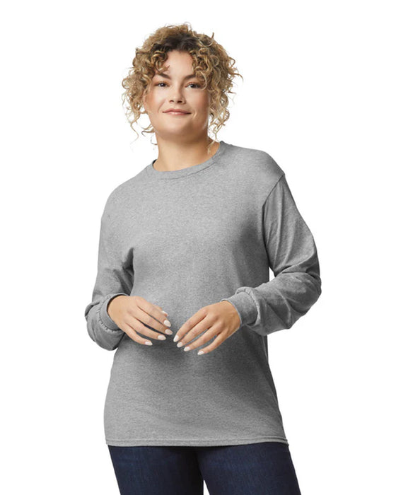 Gildan 2400 Ultra Cotton™ Adult Long Sleeve T-Shirt (Sport Gray)