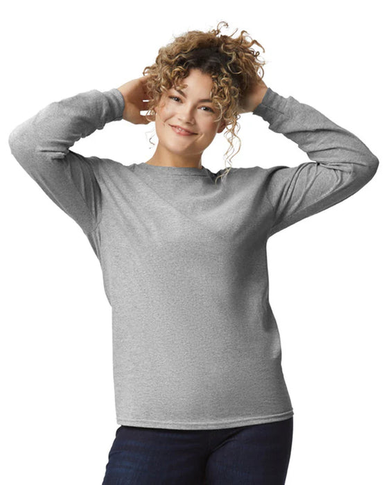 Gildan 2400 Ultra Cotton™ Adult Long Sleeve T-Shirt (Sport Gray)