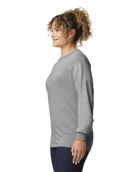 Gildan 2400 Ultra Cotton™ Adult Long Sleeve T-Shirt (Sport Gray)