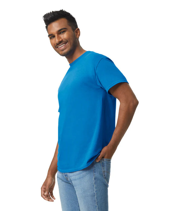 Gildan 5000 Heavy Cotton™ Adult T-shirt (Neon Blue)