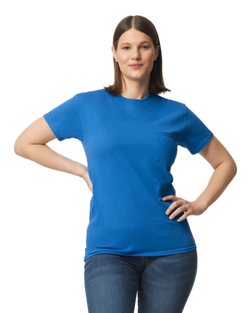 Gildan 5300 Heavy Cotton™ Adult T-Shirt with Pocket (Royal)