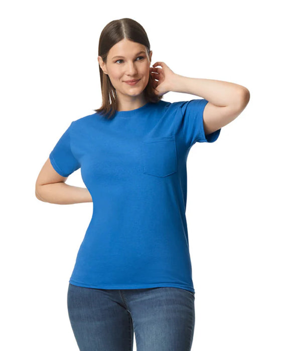 Gildan 5300 Heavy Cotton™ Adult T-Shirt with Pocket (Royal)
