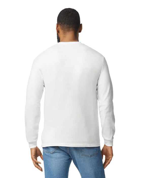 Gildan 5400 Heavy Cotton™ Long Sleeve Adult T-Shirt (White)