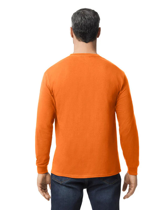 Gildan 5400 Heavy Cotton™ Long Sleeve Adult T-Shirt (Safety Orange)
