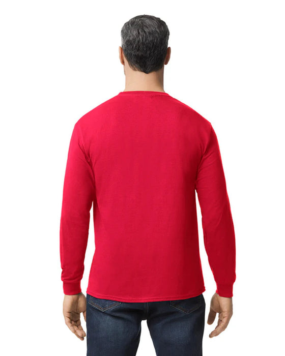 Gildan 5400 Heavy Cotton™ Long Sleeve Adult T-Shirt (Red)