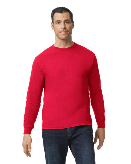 Gildan 5400 Heavy Cotton™ Long Sleeve Adult T-Shirt (Red)