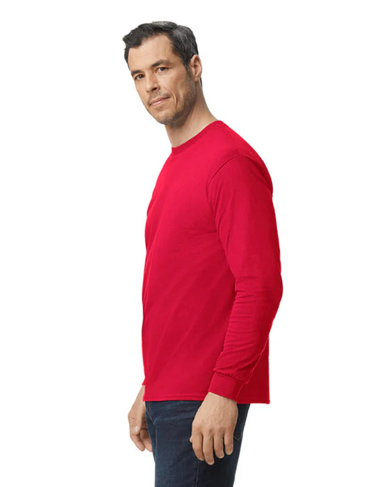 Gildan 5400 Heavy Cotton™ Long Sleeve Adult T-Shirt (Red)