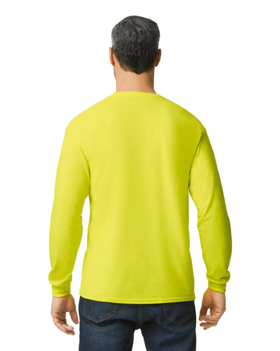 Gildan 5400 Heavy Cotton™ Long Sleeve Adult T-Shirt (Safety Green)