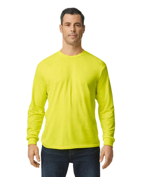 Gildan 5400 Heavy Cotton™ Long Sleeve Adult T-Shirt (Safety Green)