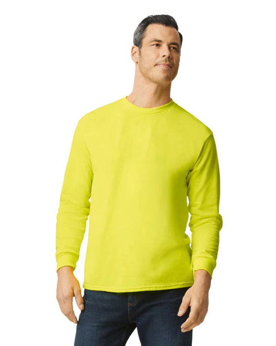 Gildan 5400 Heavy Cotton™ Long Sleeve Adult T-Shirt (Safety Green)