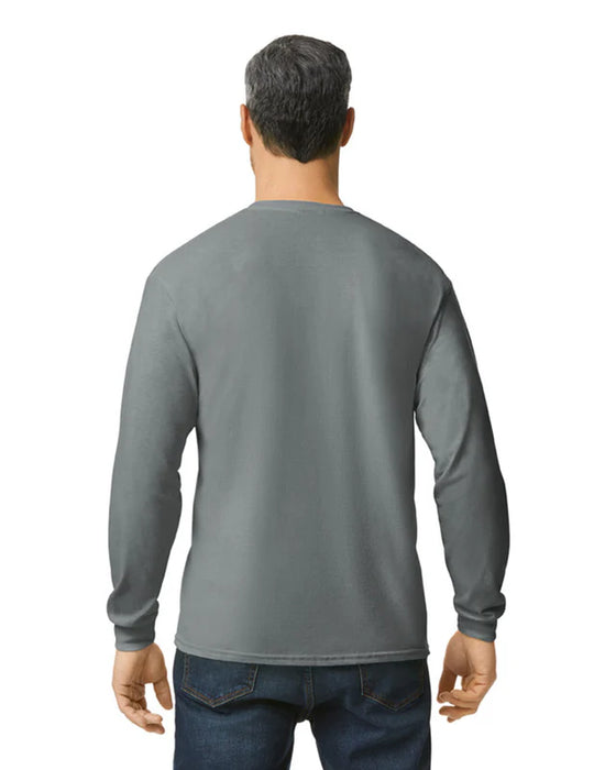 Gildan 5400 Heavy Cotton™ Long Sleeve Adult T-Shirt (Graphite Heather)