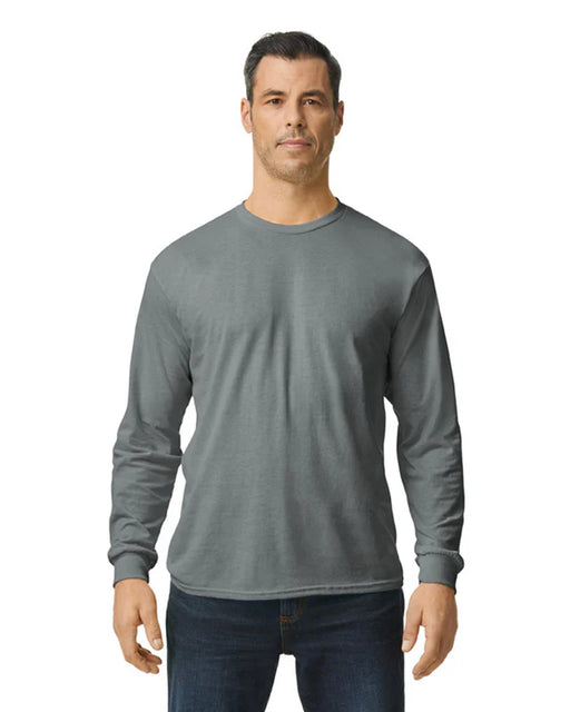 Gildan 5400 Heavy Cotton™ Long Sleeve Adult T-Shirt (Graphite Heather)