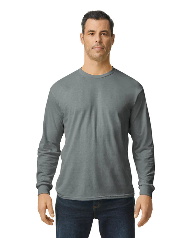 Gildan 5400 Heavy Cotton™ Long Sleeve Adult T-Shirt (Graphite Heather)