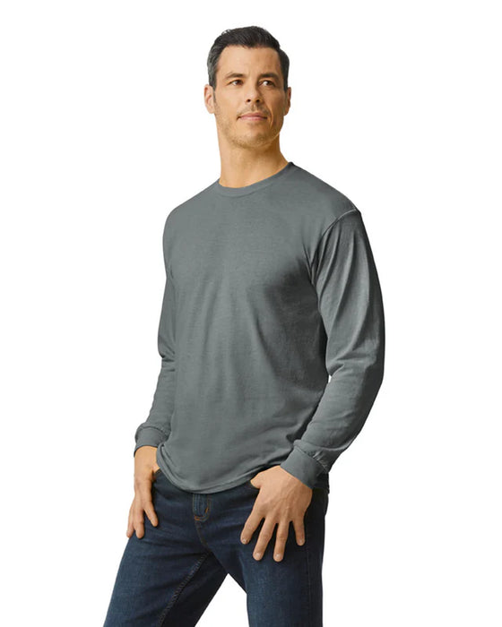 Gildan 5400 Heavy Cotton™ Long Sleeve Adult T-Shirt (Graphite Heather)