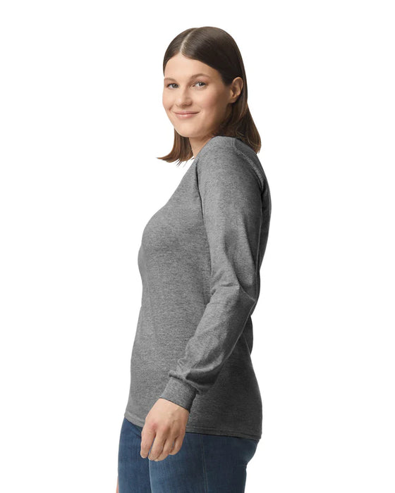 Gildan 5400 Heavy Cotton™ Long Sleeve Adult T-Shirt (Graphite Heather)