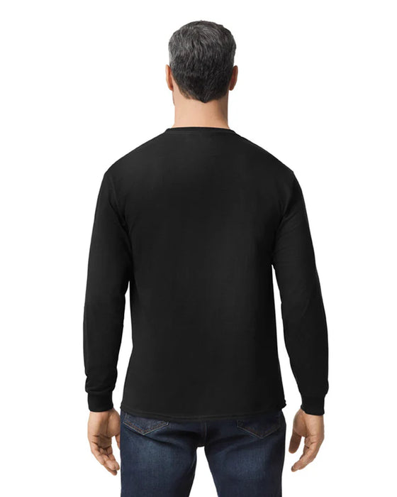 Gildan 5400 Heavy Cotton™ Long Sleeve Adult T-Shirt (Black)