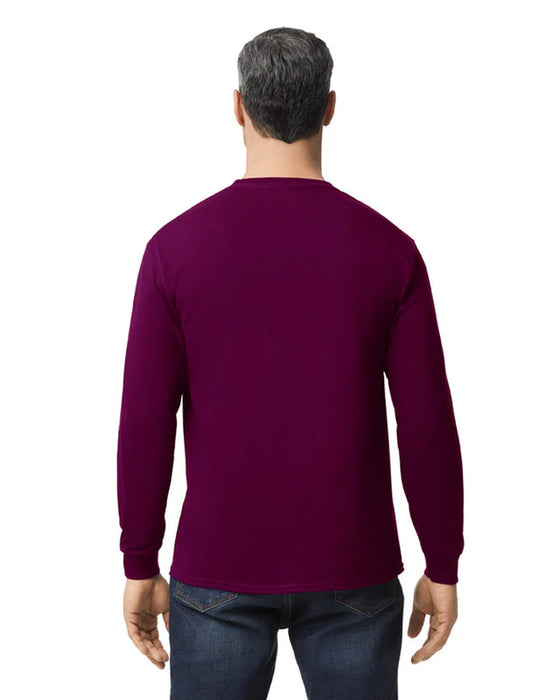 Gildan 5400 Heavy Cotton™ Long Sleeve Adult T-Shirt (Maroon)