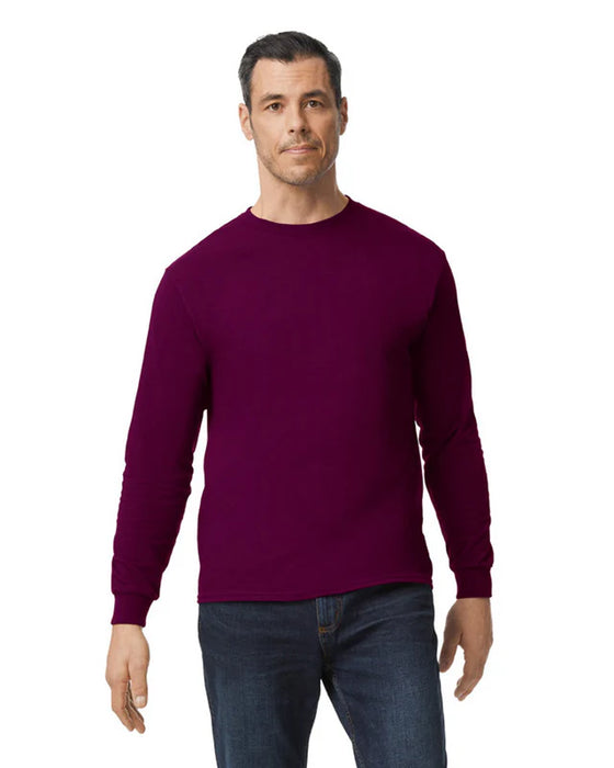 Gildan 5400 Heavy Cotton™ Long Sleeve Adult T-Shirt (Maroon)