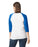 Gildan 5700 Heavy Cotton™ 3/4 Raglan Adult T-Shirt (WhiteTrim/Royal)