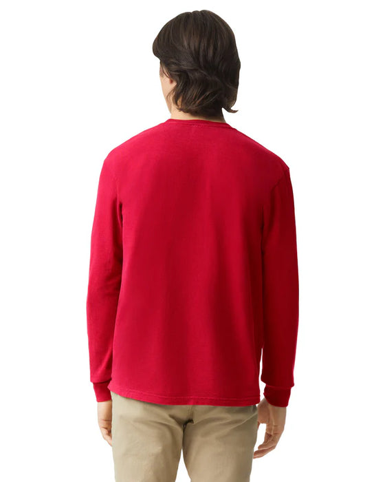 Comfort Colors 6014 ADULT HEAVYWEIGHT LONG SLEEVE TEE (Red)