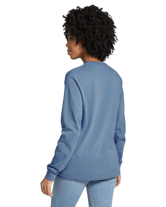 Comfort Colors 6014 ADULT HEAVYWEIGHT LONG SLEEVE TEE (Blue Jean)