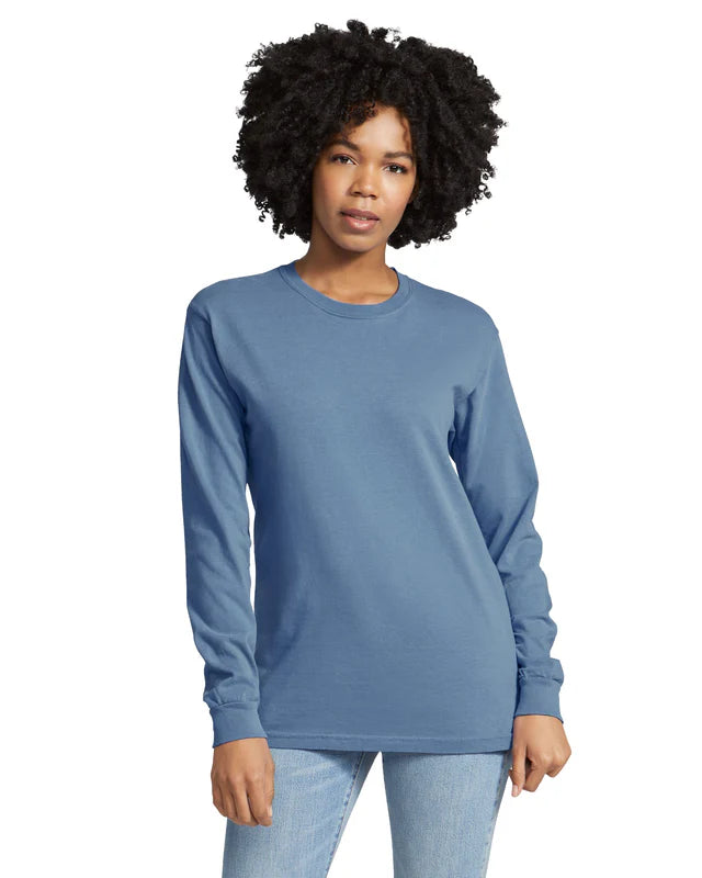Comfort Colors 6014 ADULT HEAVYWEIGHT LONG SLEEVE TEE (Blue Jean)