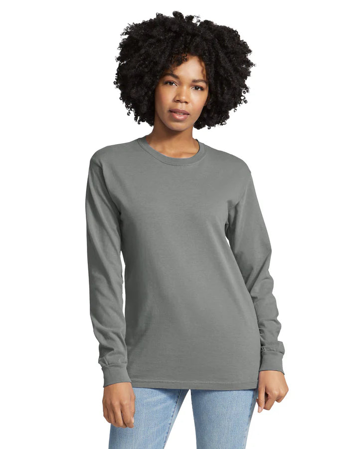 Comfort Colors 6014 ADULT HEAVYWEIGHT LONG SLEEVE TEE (Gray)
