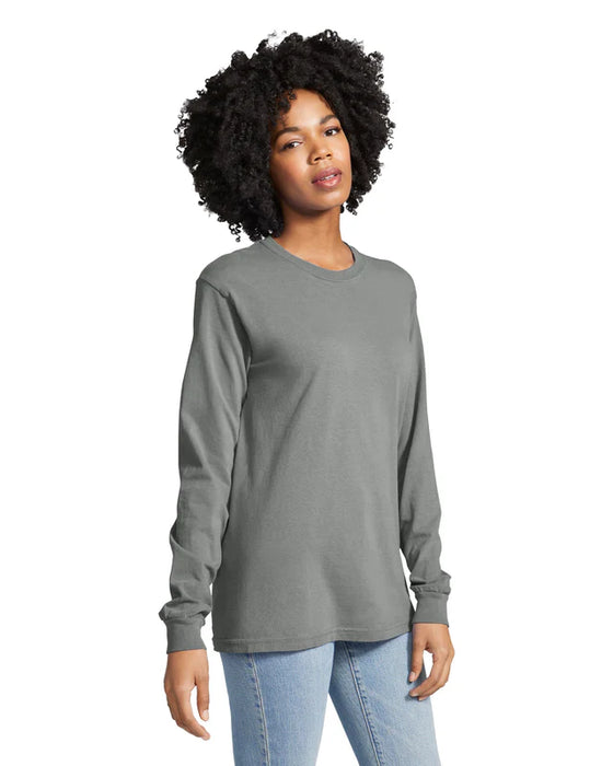 Comfort Colors 6014 ADULT HEAVYWEIGHT LONG SLEEVE TEE (Gray)